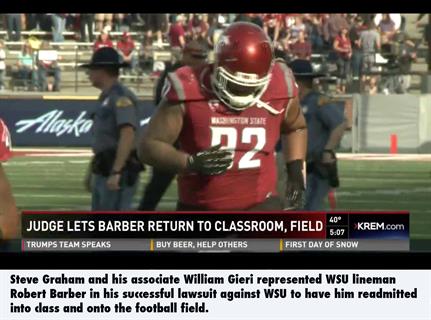 WSU expulsion lawyer Robert Barber